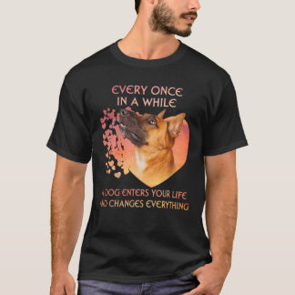 T-shirt De Temps En Temps, Un Malinois Belge Entre Chez Vo