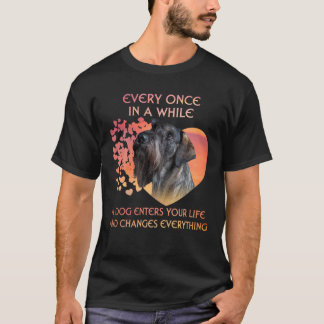 T-shirt De Temps En Temps, Un Schnauzer Entre Dans La Vie