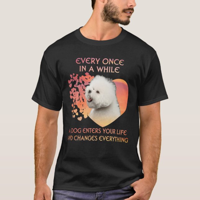 T-shirt De Temps En Temps, Une Élevure De Bichon Entre Dan (Devant)