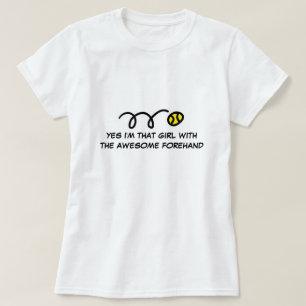 T-shirt de tennis de filles avec la citation drôle