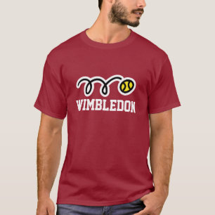 T-shirt de tennis de Wimbledon pour hommes femmes