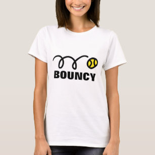 T-shirt de tennis féminin avec drôle de dire Bounc