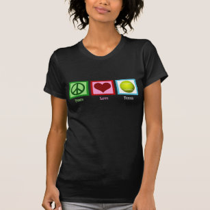 T-shirt de tennis Peace Love