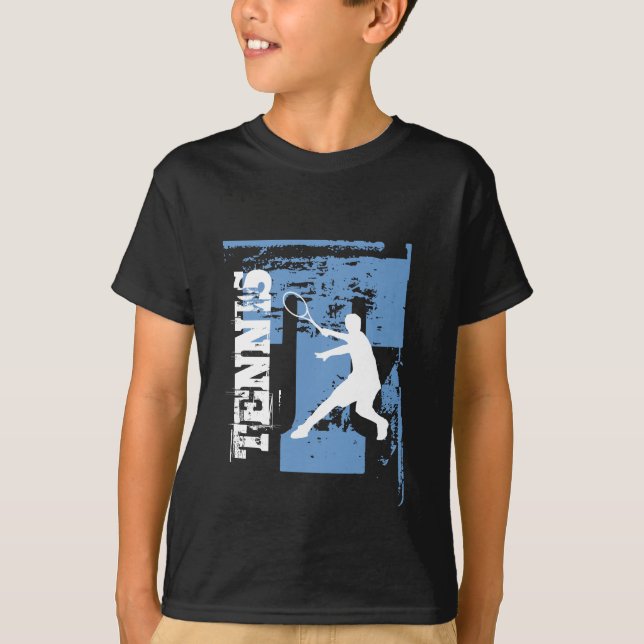 T-shirt de tennis personnalisé pour les garçons (Devant)