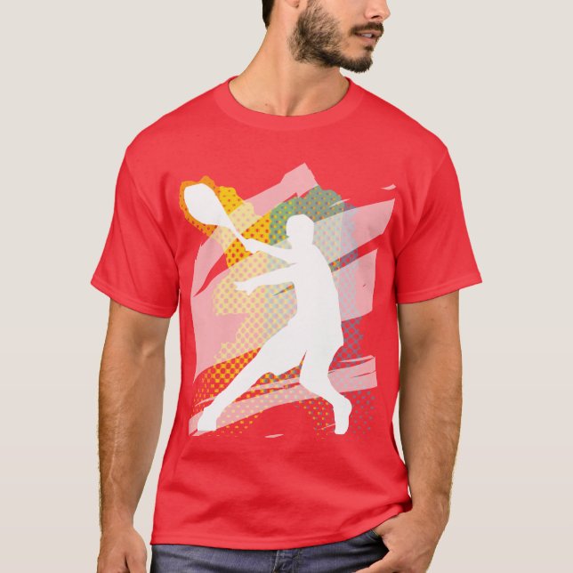 T-shirt de tennis rouge (Devant)