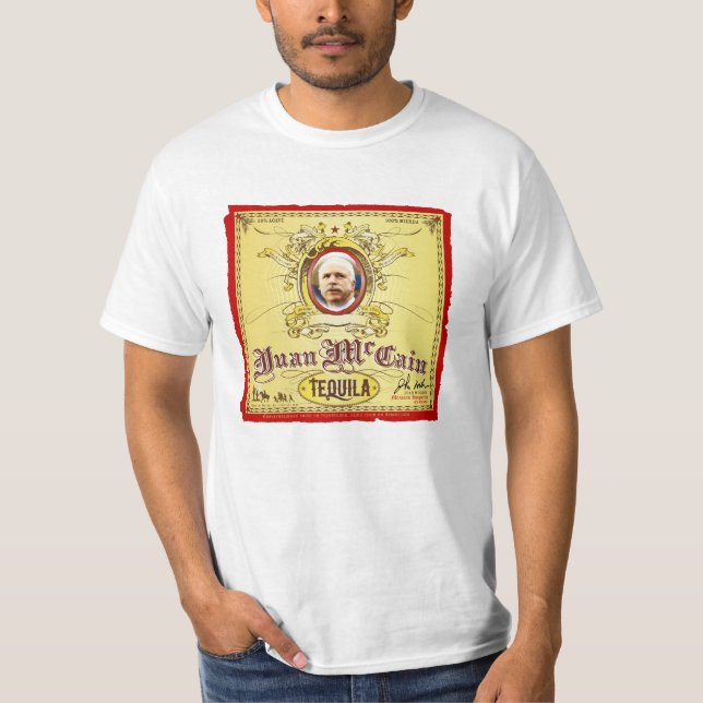 T-shirt de tequila de Juan McCain (Devant)