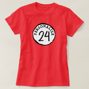 T-shirt de texte personnalisé en cercle silencieux