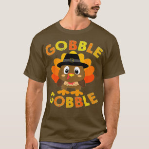 T-shirt de Thanksgiving Citrouille Turquie manger 6