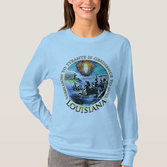 T-shirt de thé de la Louisiane (Devant)