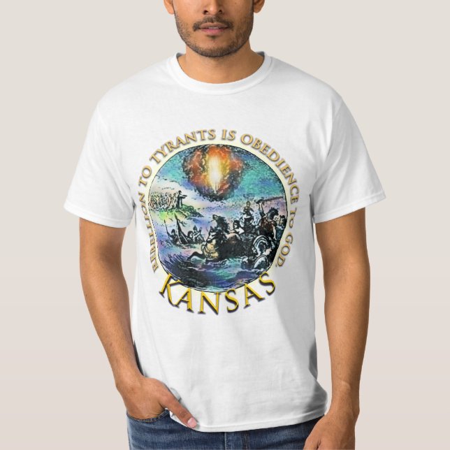 T-shirt de thé du Kansas (Devant)