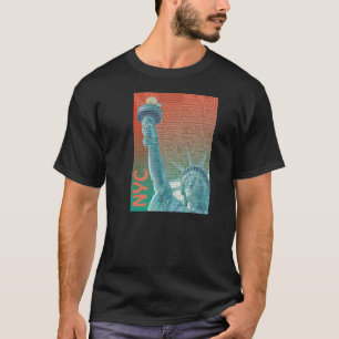 T-shirt de thème de liberté de NYC