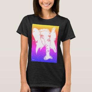 T-shirt de thème d'éléphant avec la conception