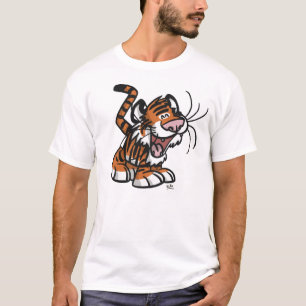 T-shirt de tigre de bande dessinée de Lil