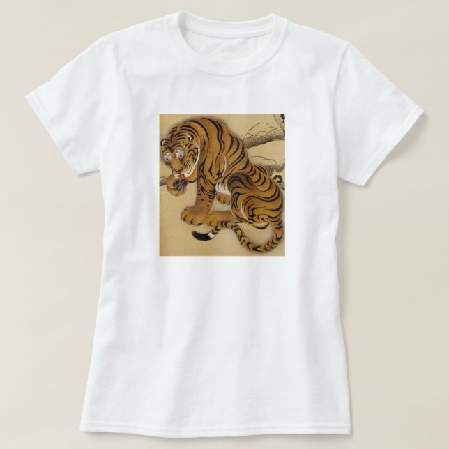 T-shirt de tigre d'Ito Jakuchu (Design devant)
