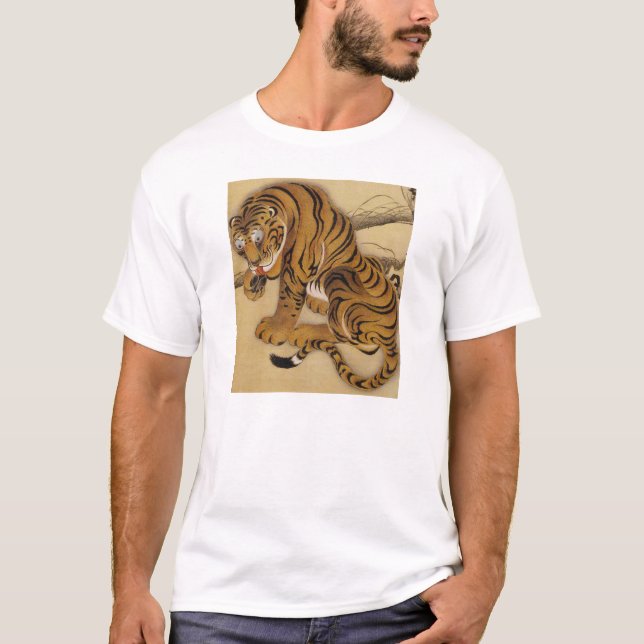 T-shirt de tigre d'Ito Jakuchu (Devant)