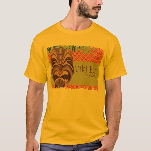 T-shirt de Tiki Luau d'île (Devant)
