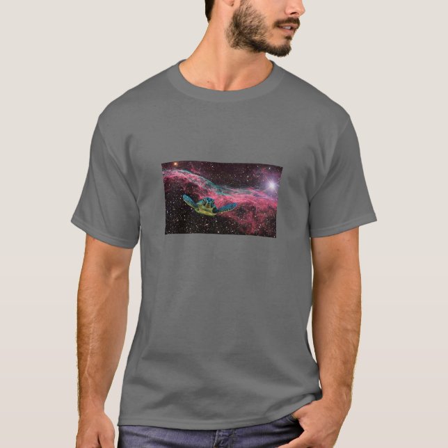 T-shirt de tortue de l'espace (Devant)