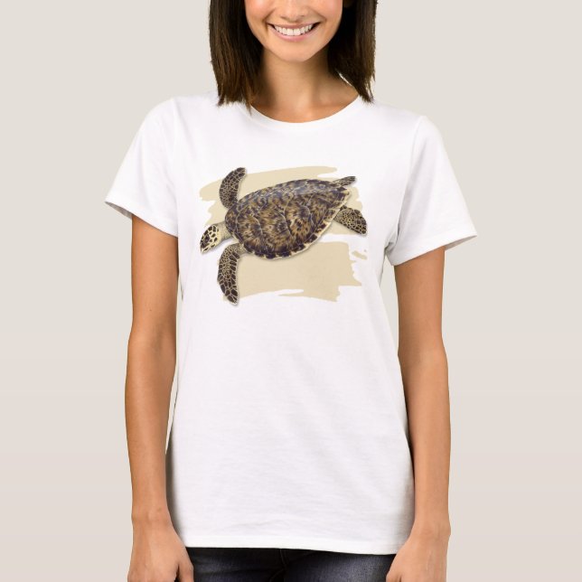 T-shirt de tortue de mer de Hawksbill (Devant)
