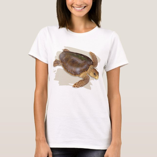 T-shirt de tortue de mer d'imbécile (Devant)