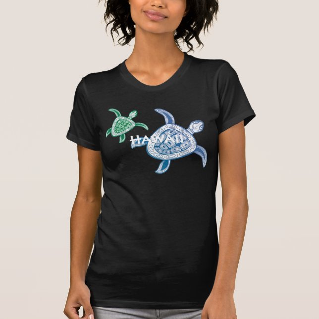 T-shirt de tortue d'Hawaï (Devant)