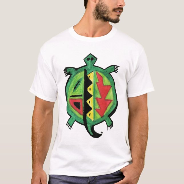 T-shirt de tortue verte (Devant)
