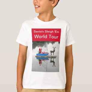 T-shirt de tour du monde de Père Noël