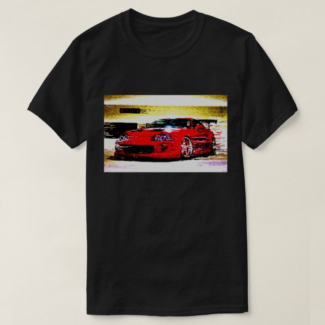 T-shirt de Toyota Supra 8bit (Design devant)