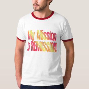 T-shirt de traitement de remise de mission de