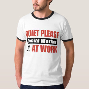 T-shirt De tranquillité assistant social svp au travail