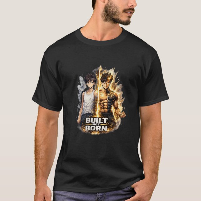 T-Shirt de transformation de gym d'anime 'Construi (Devant)