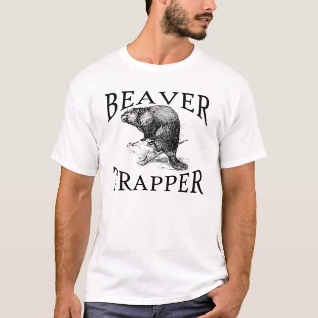 T-shirt de trappeur de castor (Devant)