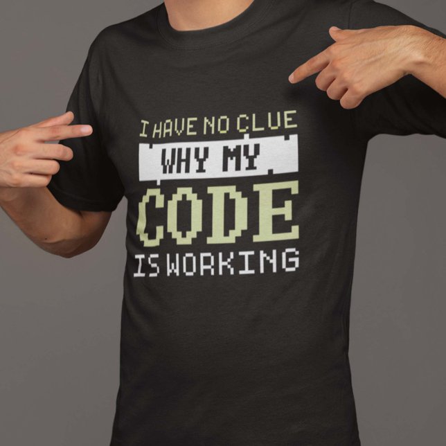T-shirt de travail de code (Créateur téléchargé)