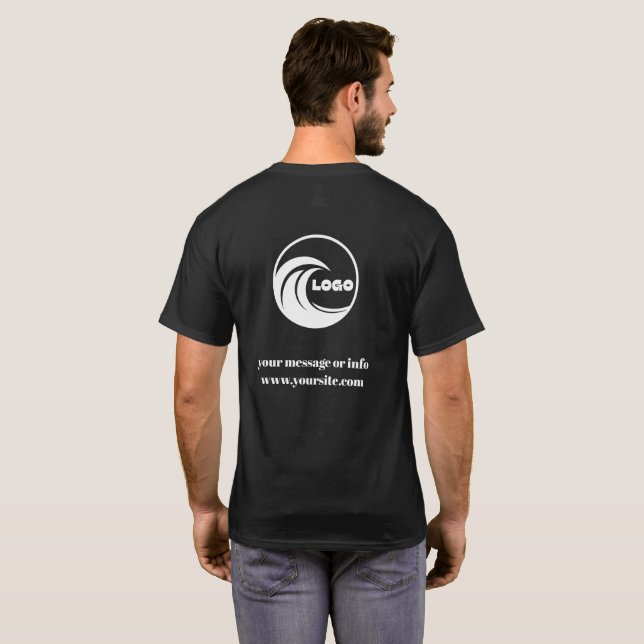 T-Shirt de travail d'équipe avec logo d'entreprise (Dos entier)