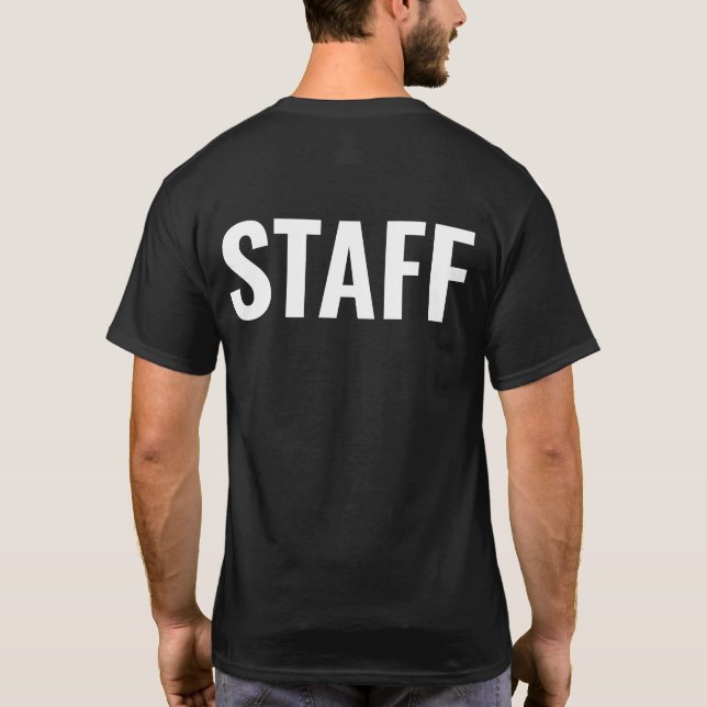 T-shirt de travail personnel personnalisé (Dos)