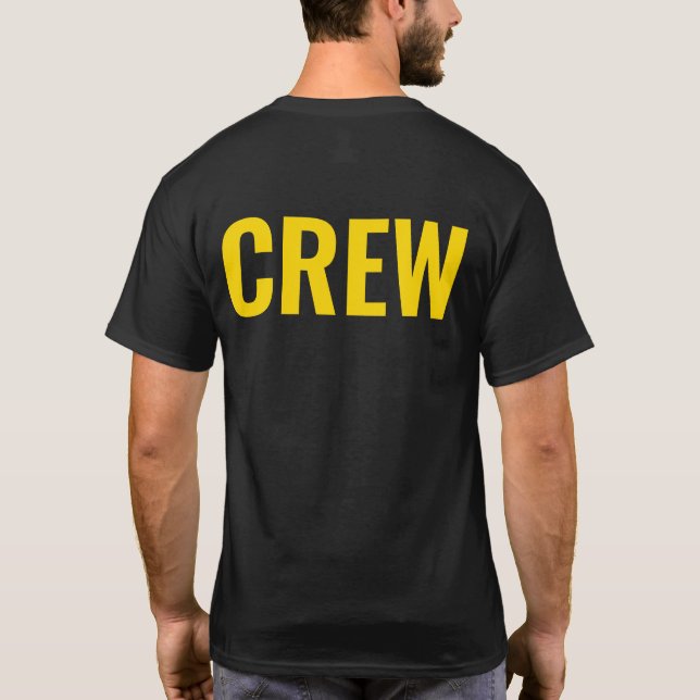 T-shirt de travail personnel personnalisé (Dos)