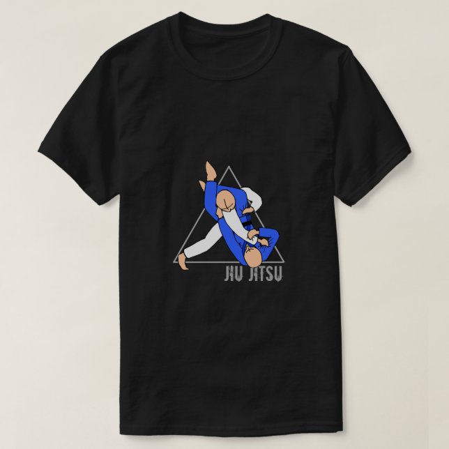 T-shirt de triangle de Jiu Jitsu (Design devant)