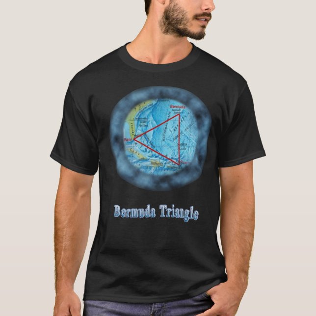 T-shirt de triangle des Bermudes (Devant)