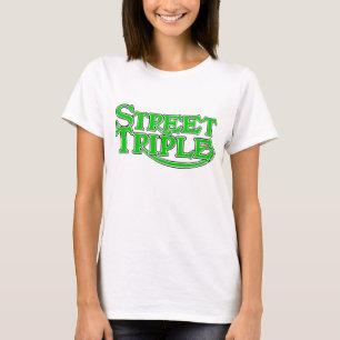 T-shirt de triple de rue de dames