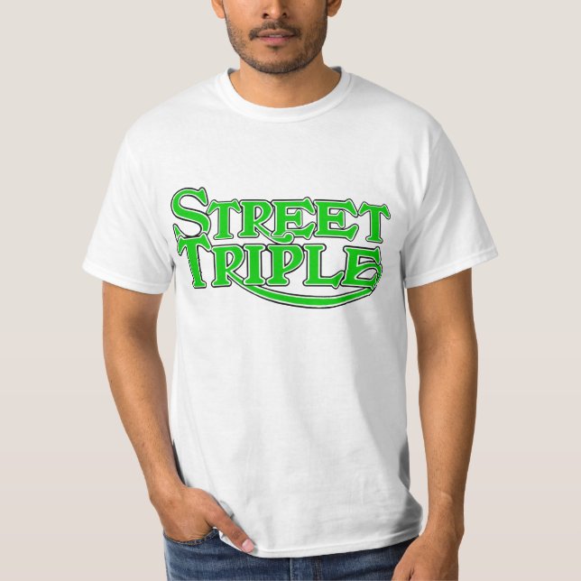 T-shirt de triple de rue de valeur (Devant)