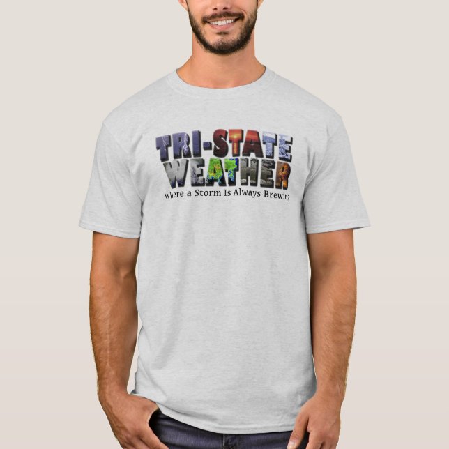 T-shirt de trois états de logo (Devant)