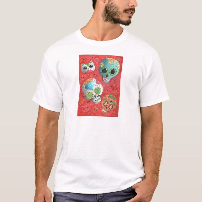T-shirt De trois jours des crânes morts (Devant)