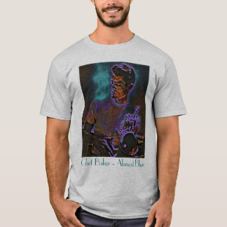 T-shirt de trompette presque bleue