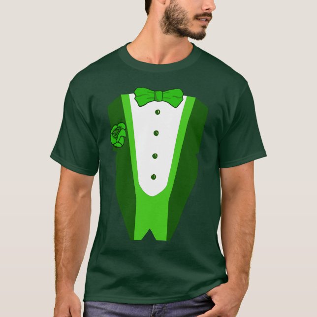 T-shirt de tux du jour de St Patrick (Devant)