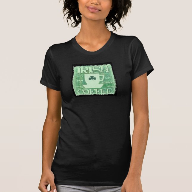 T-shirt de Twofer des hommes de conception de café (Devant)