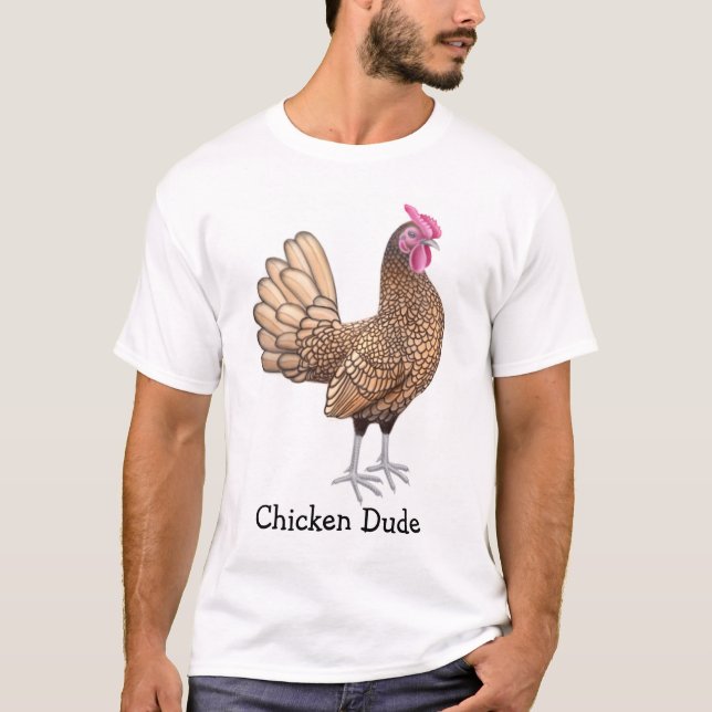 T-shirt de type de poulet (Devant)