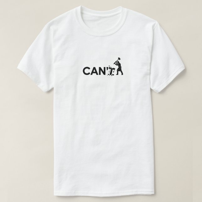 T-shirt de typographie Cant To Can Break The Limit (Design devant)