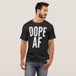 T-shirt de typographie d'AF de dopant