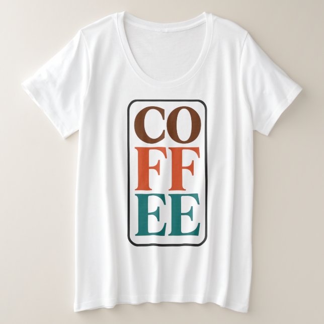 T-Shirt de typographie de café rétro pour les amat (Design devant)