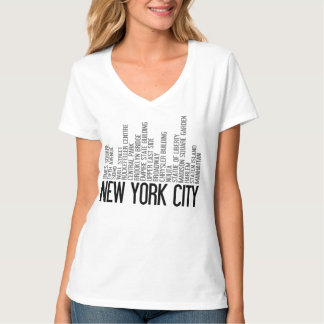 T-shirt de typographie de New York City
