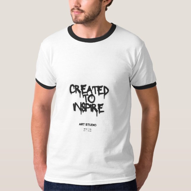 T-shirt de typographie motivationnelle créé pour i (Devant)